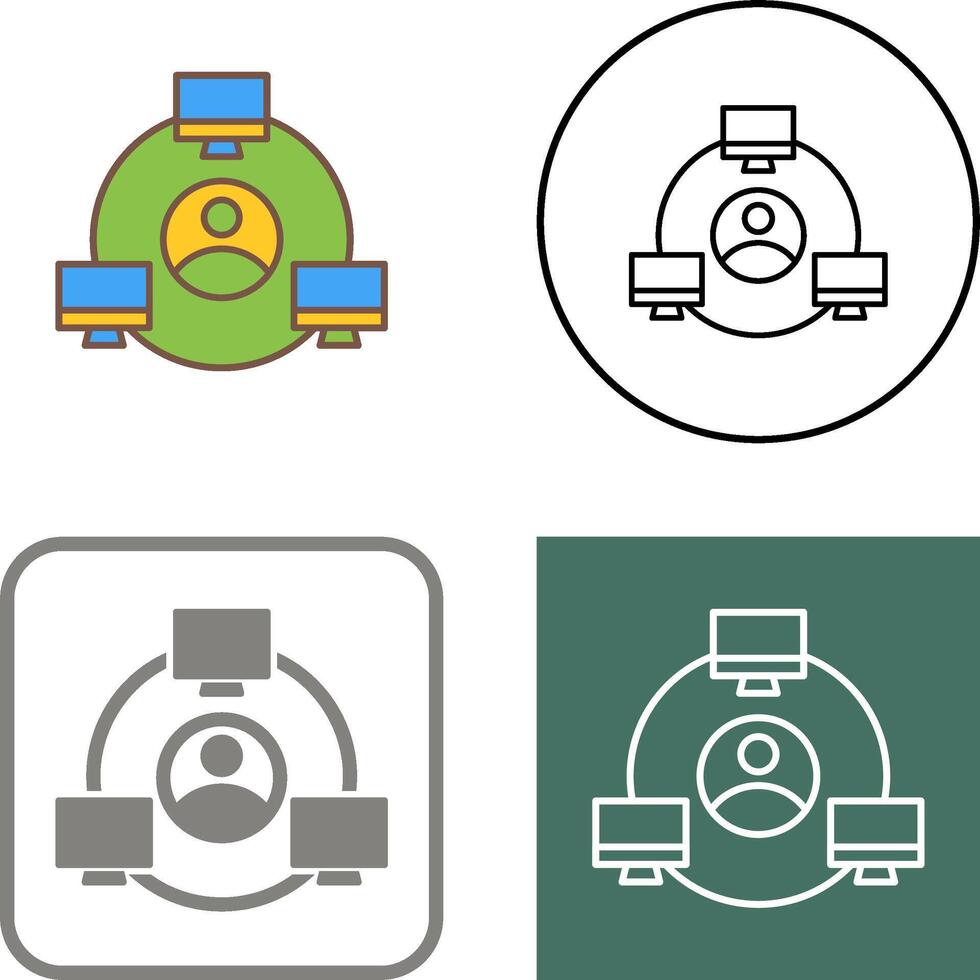 Network Icon Design vector