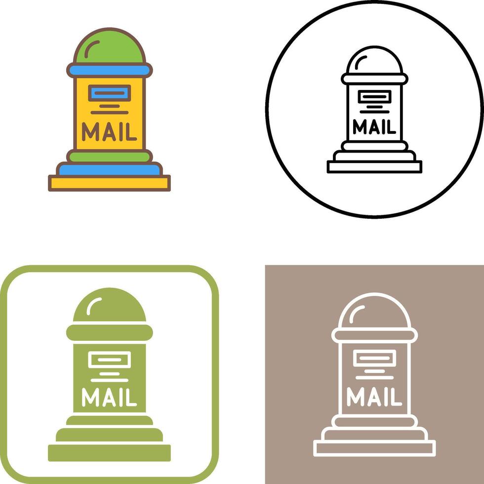 Mail Box Icon Design vector