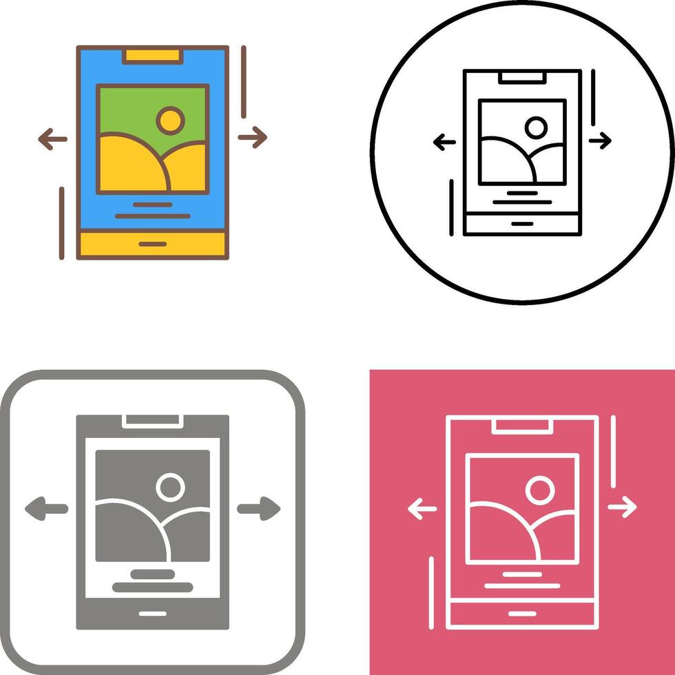 Swipe Icon Design vector