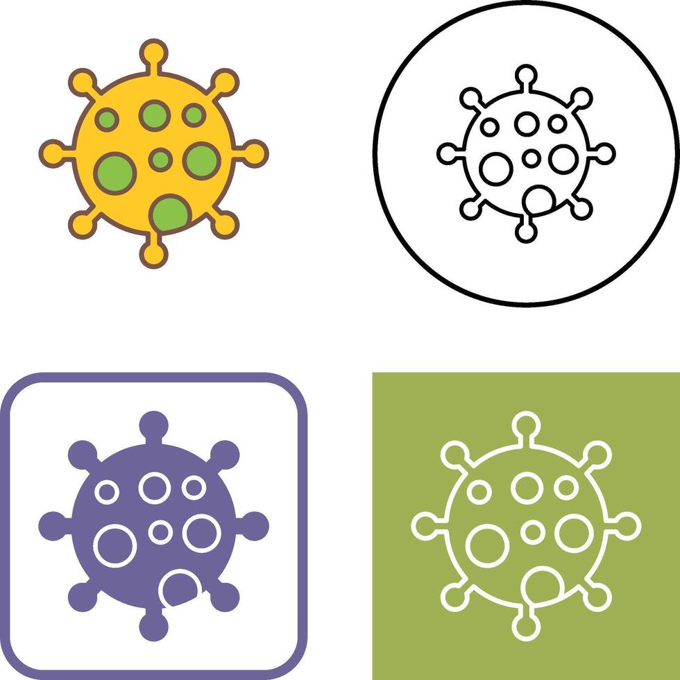Virus Icon Design vector