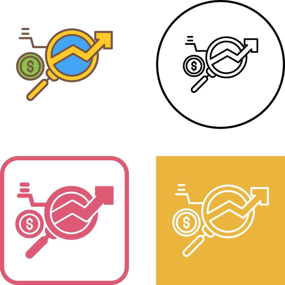 Data Research Icon Design vector