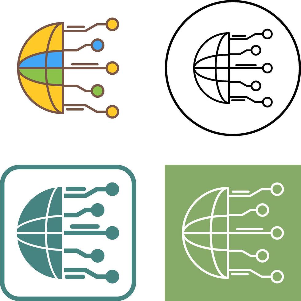 Network Icon Design vector