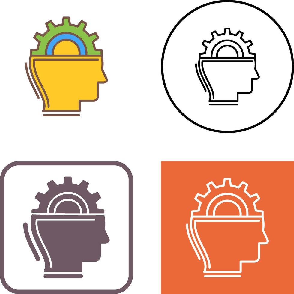 Machine Learning Icon Design vector