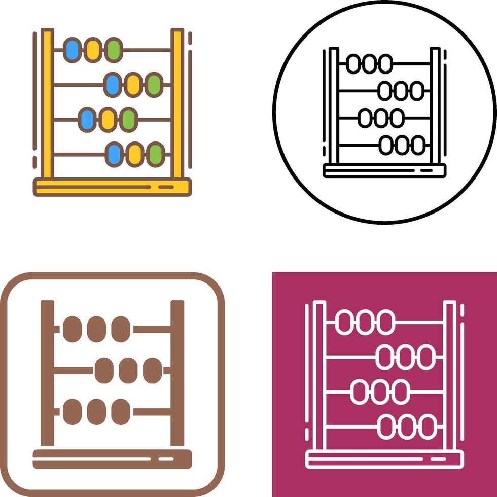 Abacus Icon Design vector