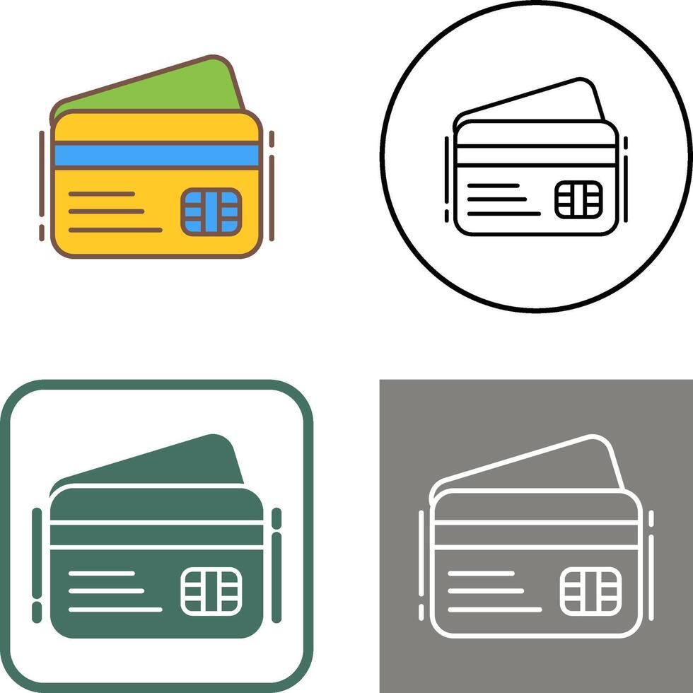 Credit Card Icon Design vector