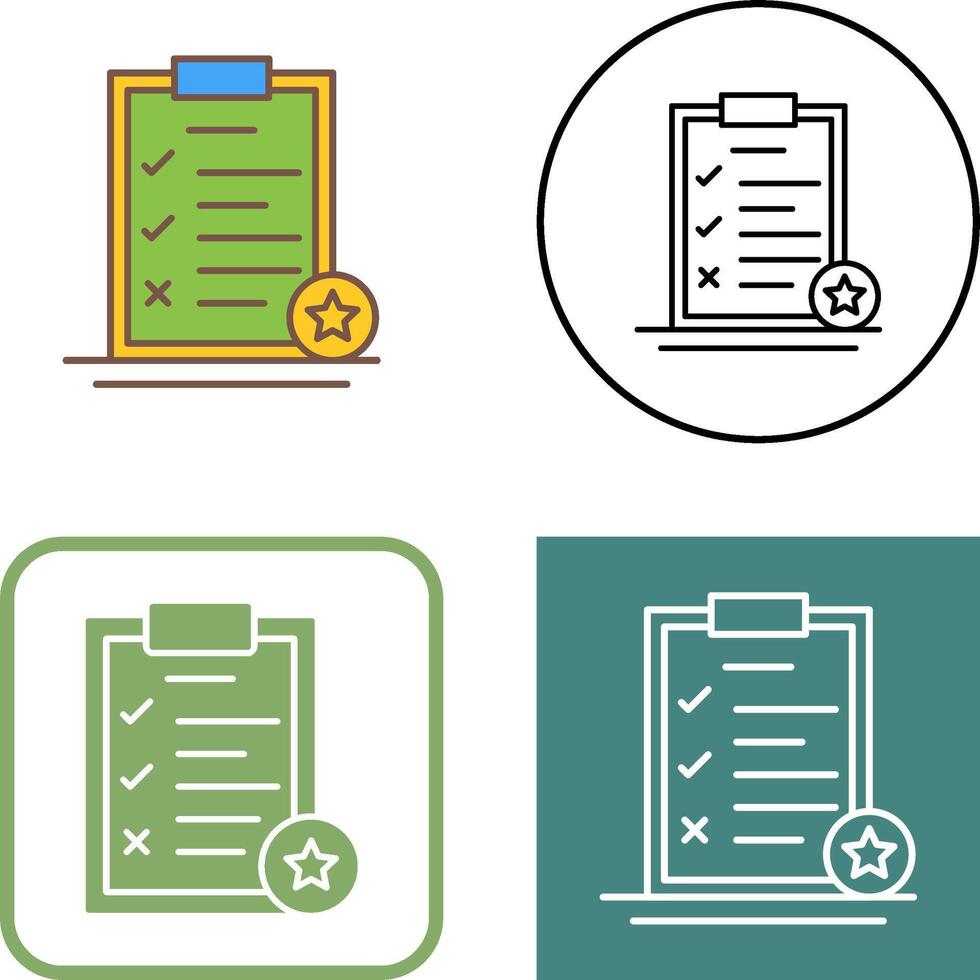 Task List Icon Design vector