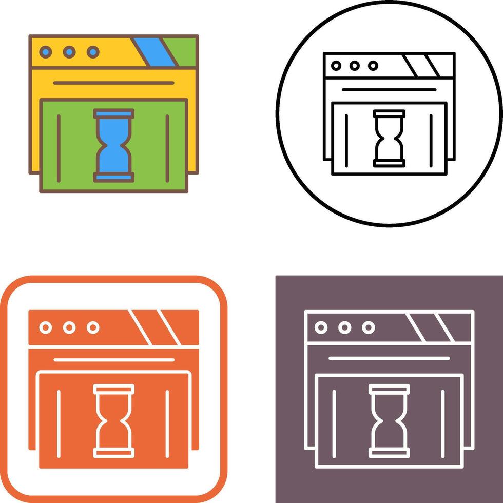 Waiting Icon Design vector