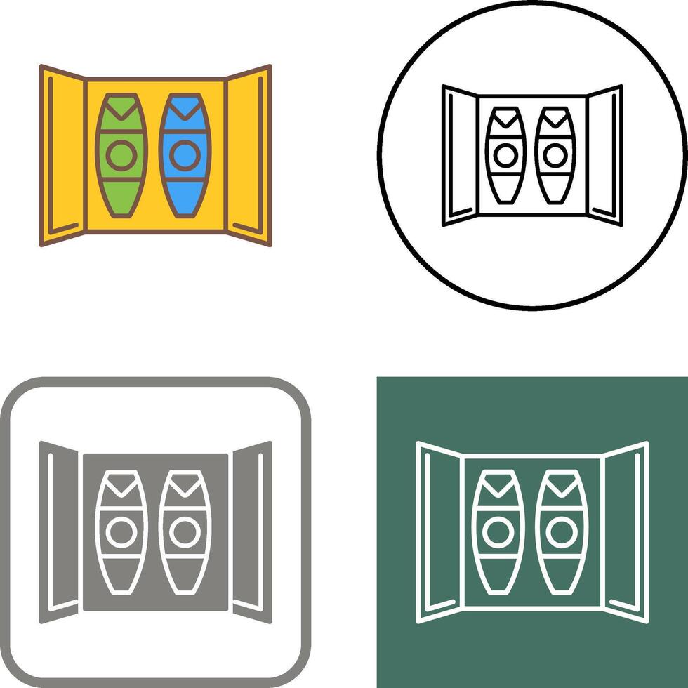 Cigar Box Icon Design vector