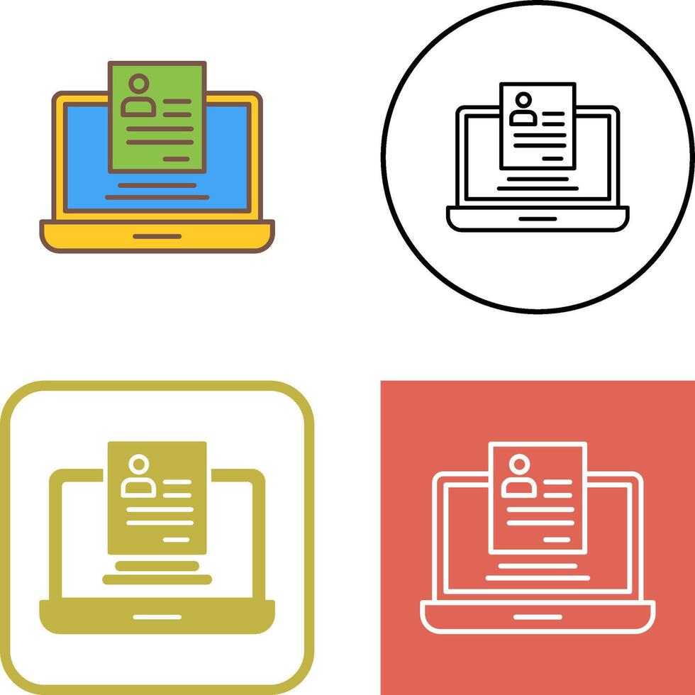 Registration Icon Design vector