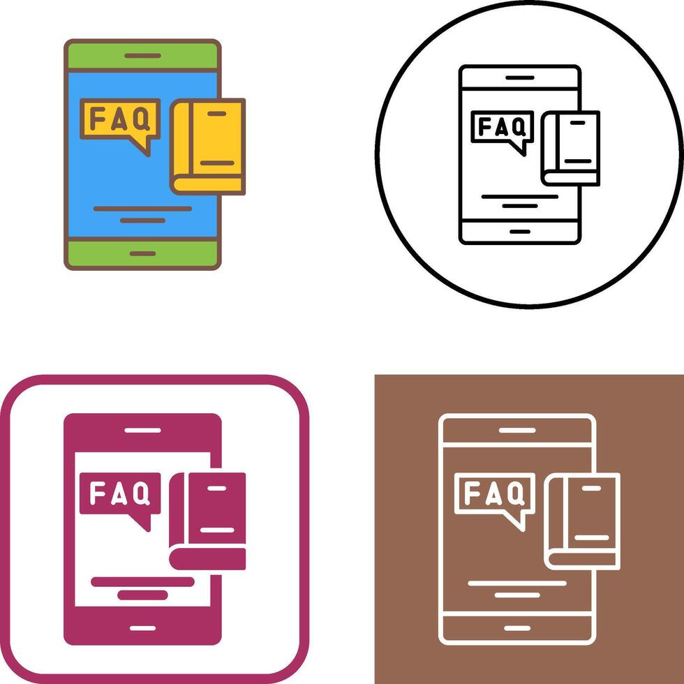 Faq Icon Design vector