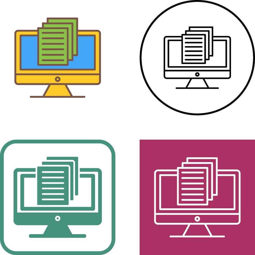 Document Icon Design vector