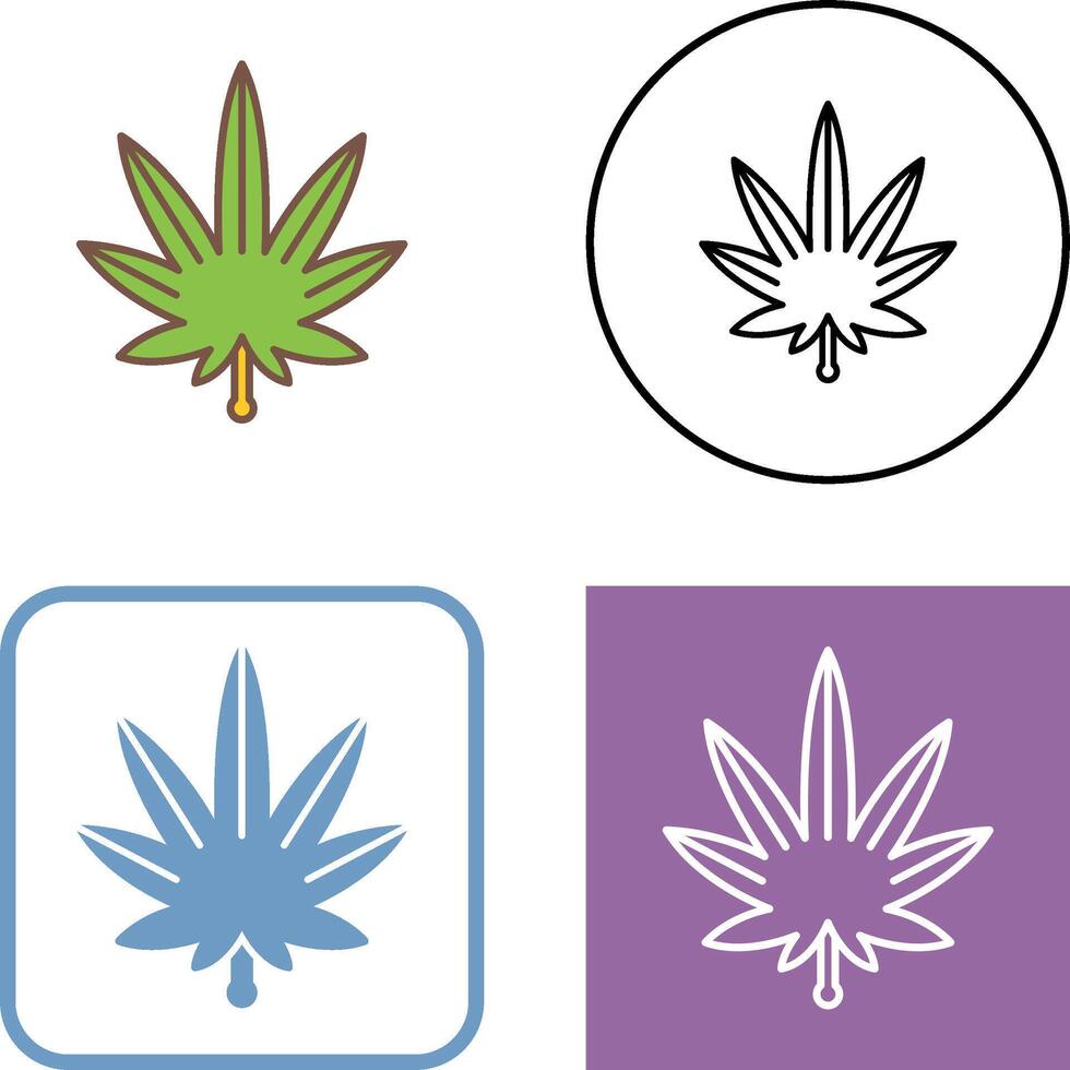 Weed Icon Design vector