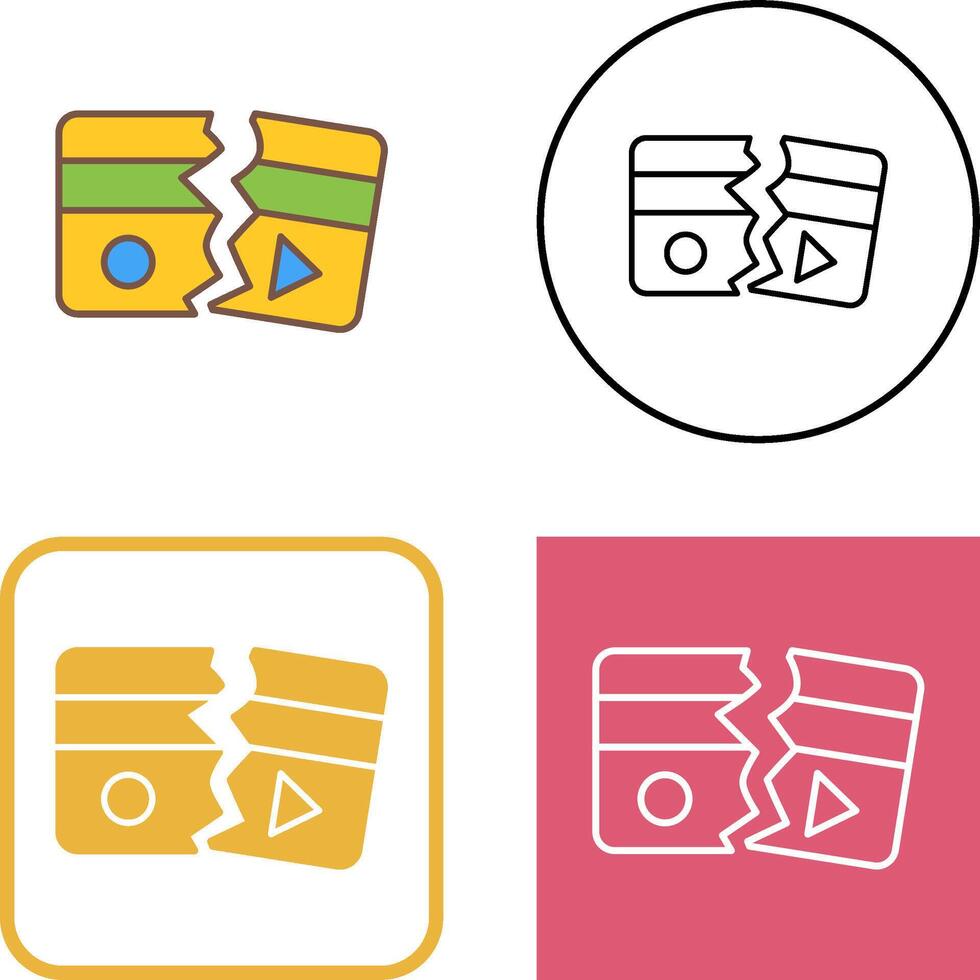 Broken Icon Design vector