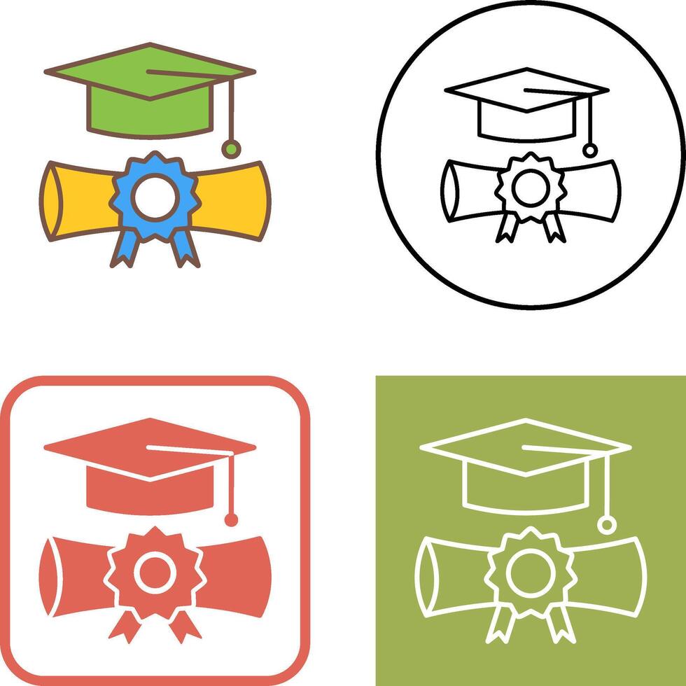 Graduation Icon Design vector