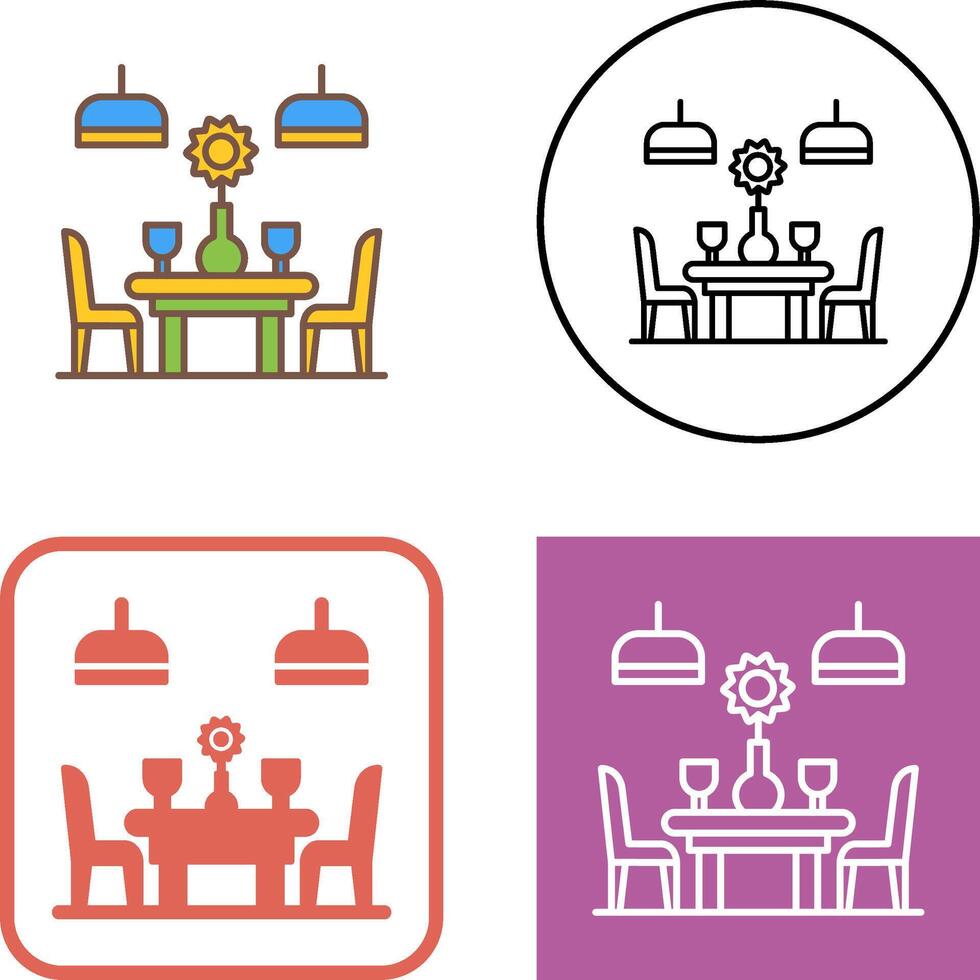Table Icon Design vector