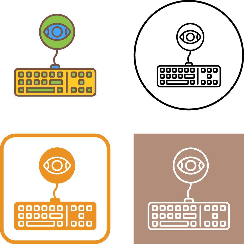 Keylogger Icon Design vector