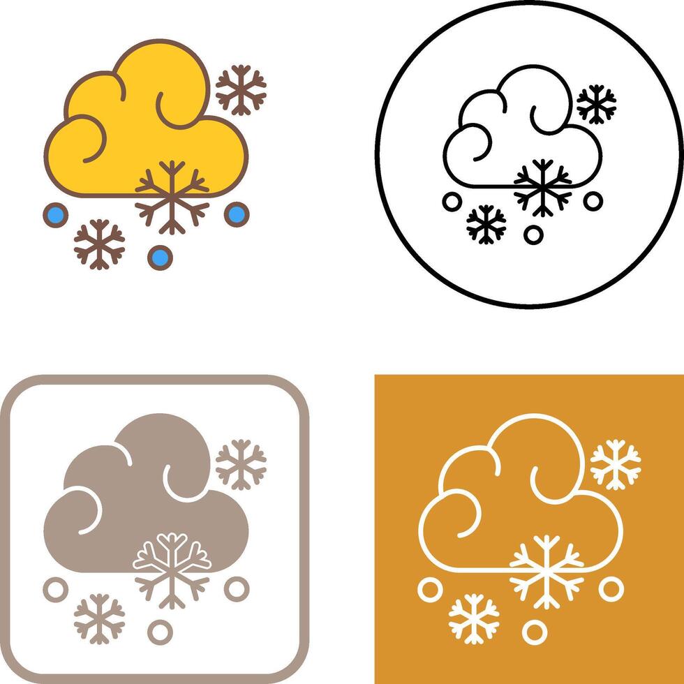 Snowy Icon Design vector