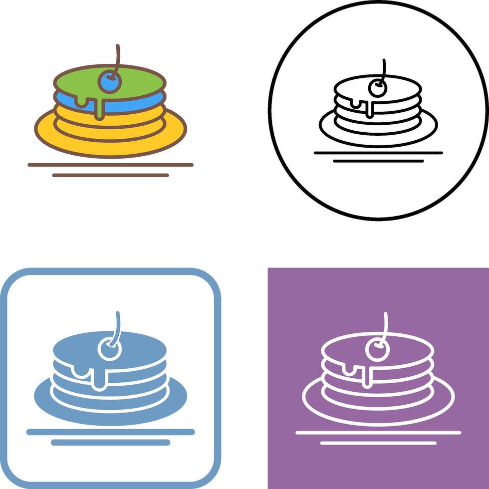 Pancake Icon Design vector