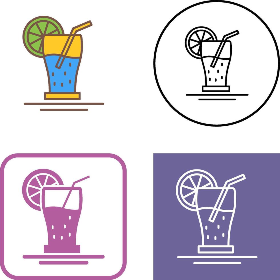 Orange Juice Icon Design vector