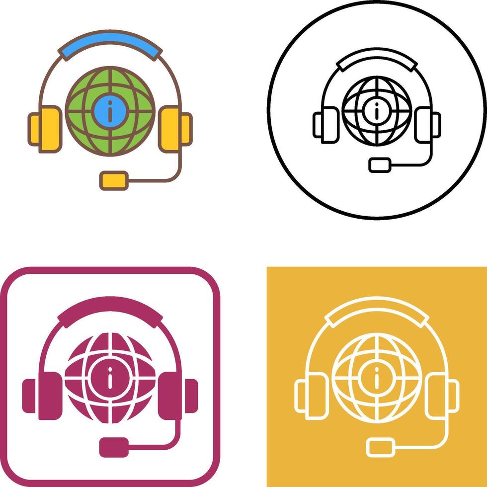 Call Center Icon Design vector
