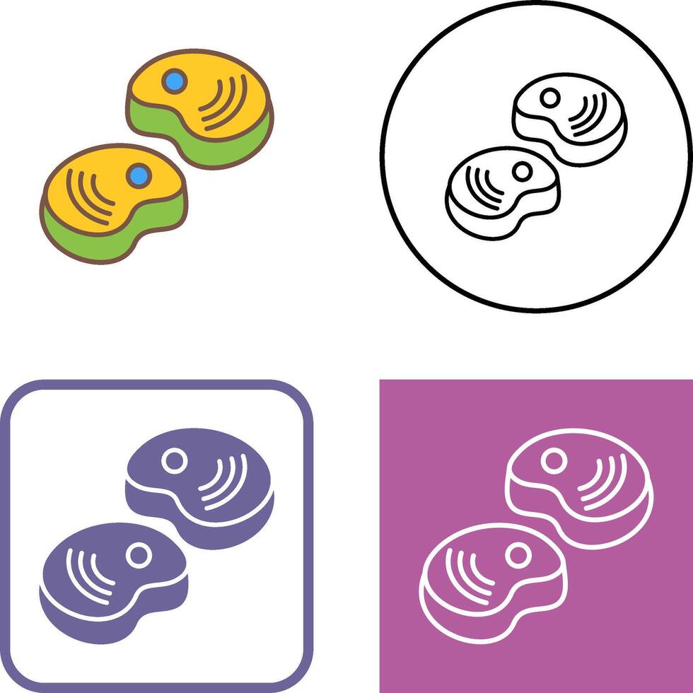 Steak Icon Design vector