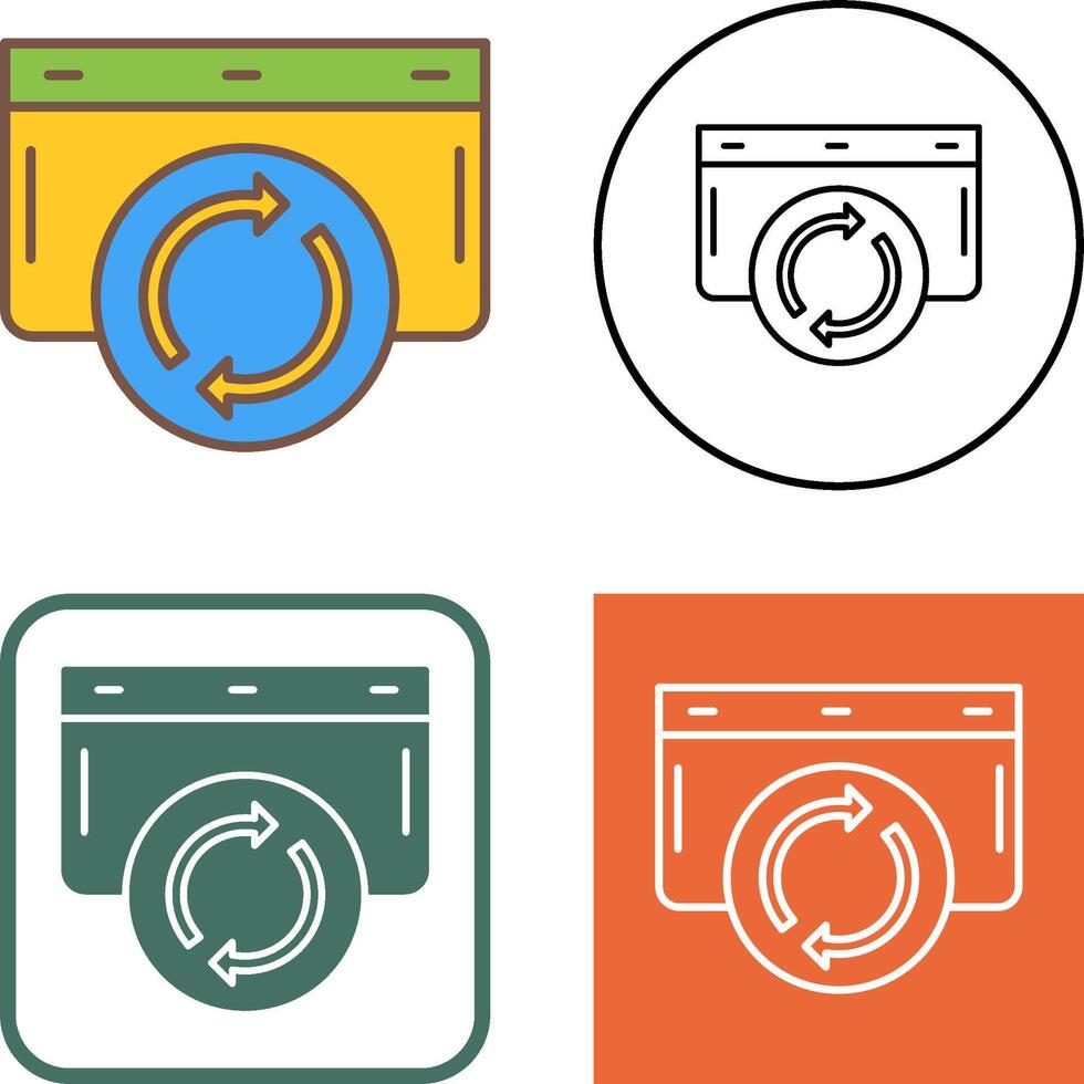 Refresh Icon Design vector