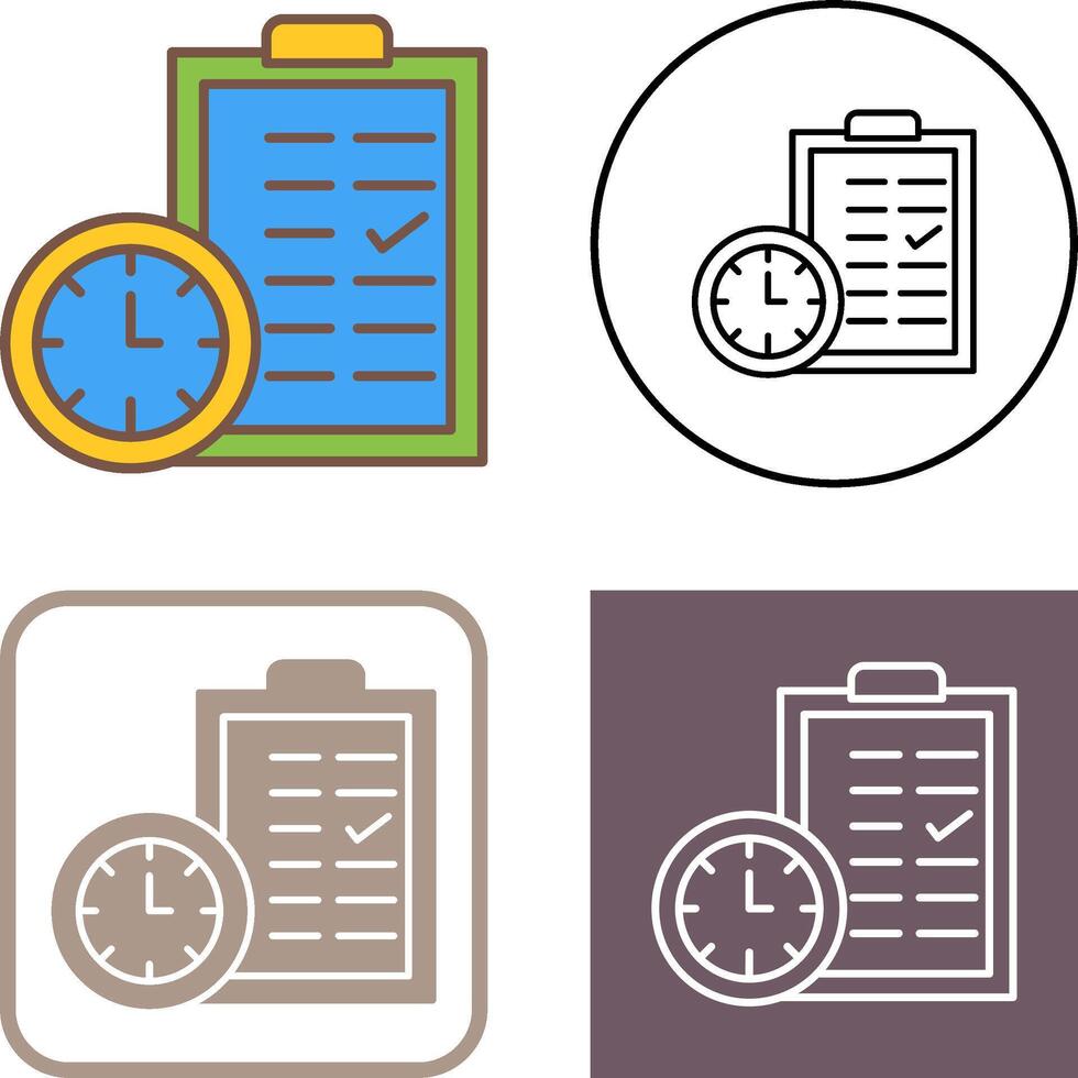 Time Planing Icon Design vector