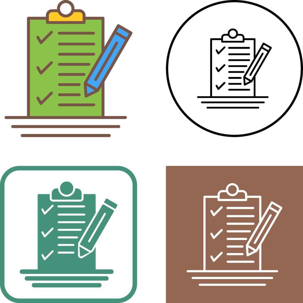 Check List Icon Design vector
