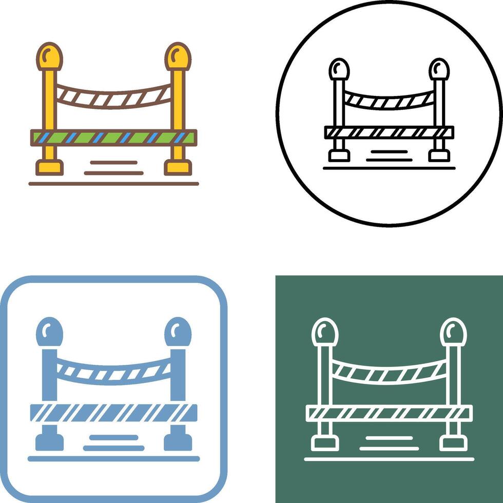 Do Not Cross Line Icon Design vector
