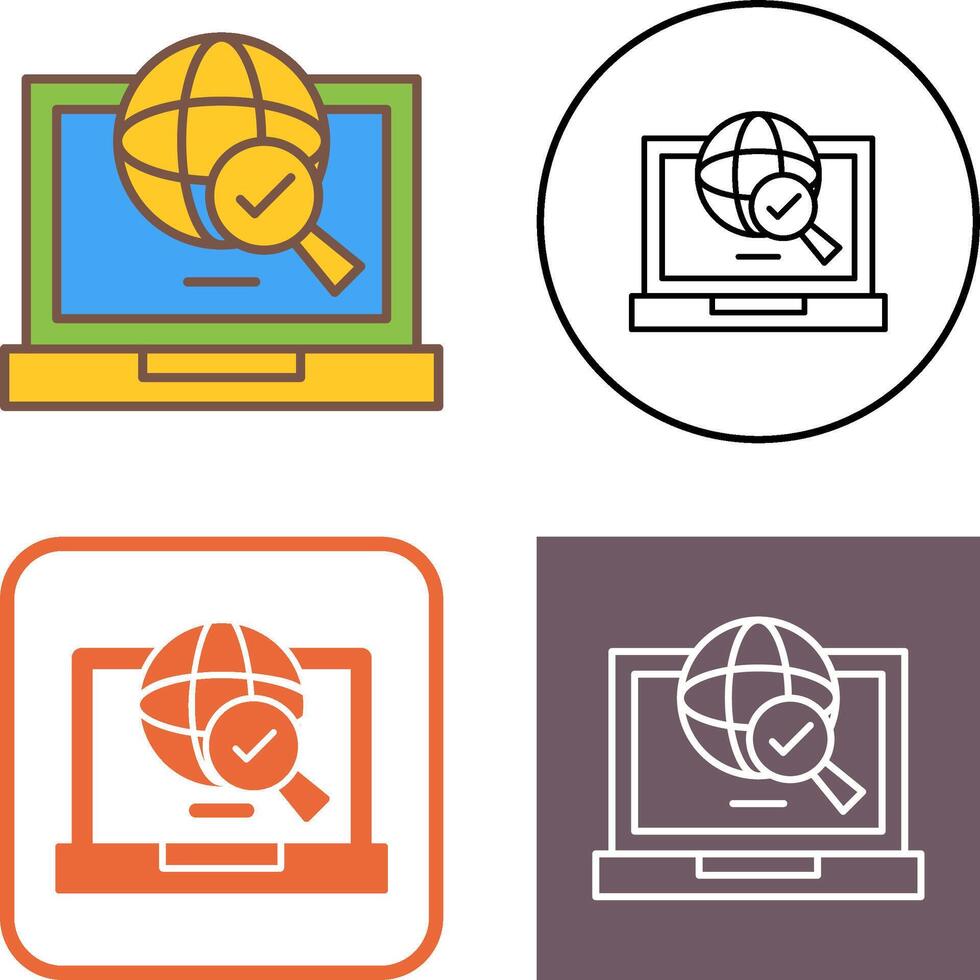 Research Icon Design vector