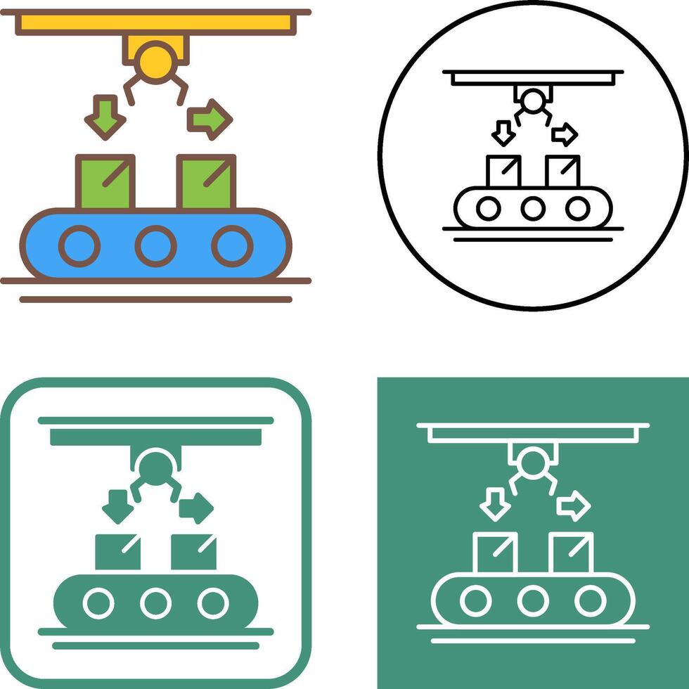 Coneyor Icon Design vector