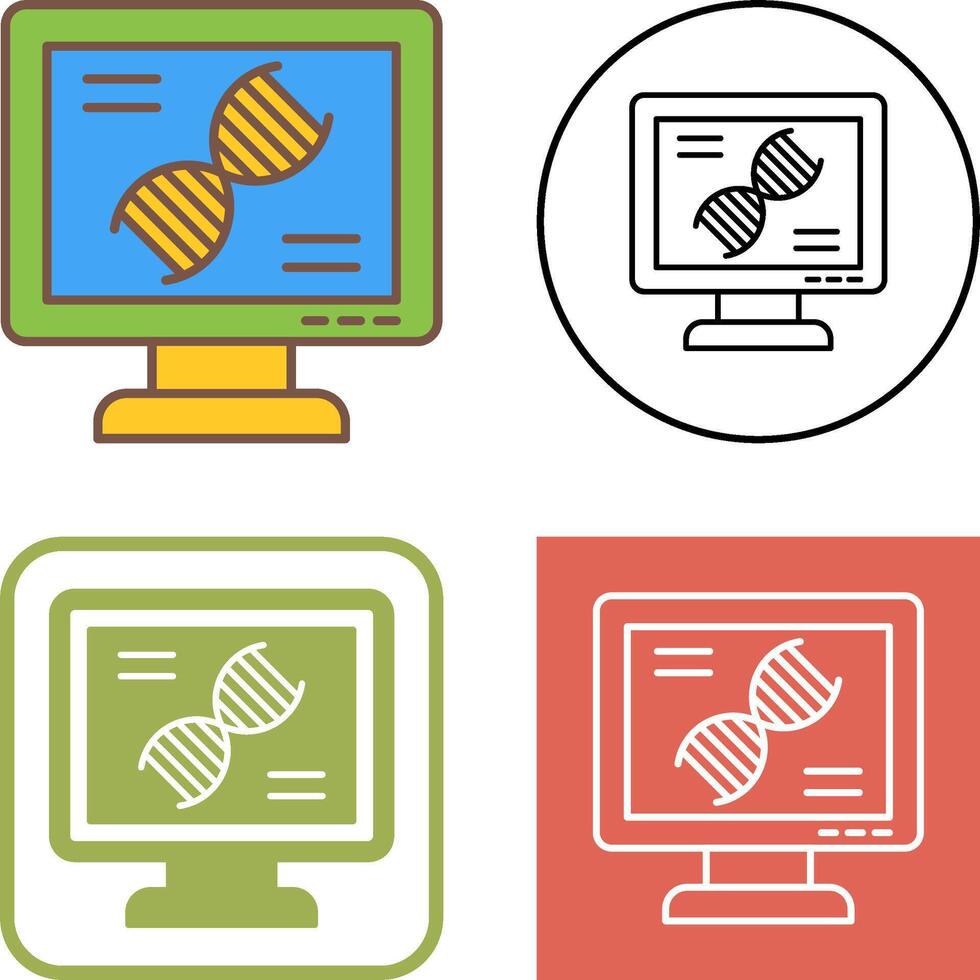 Dna Test Icon Design vector