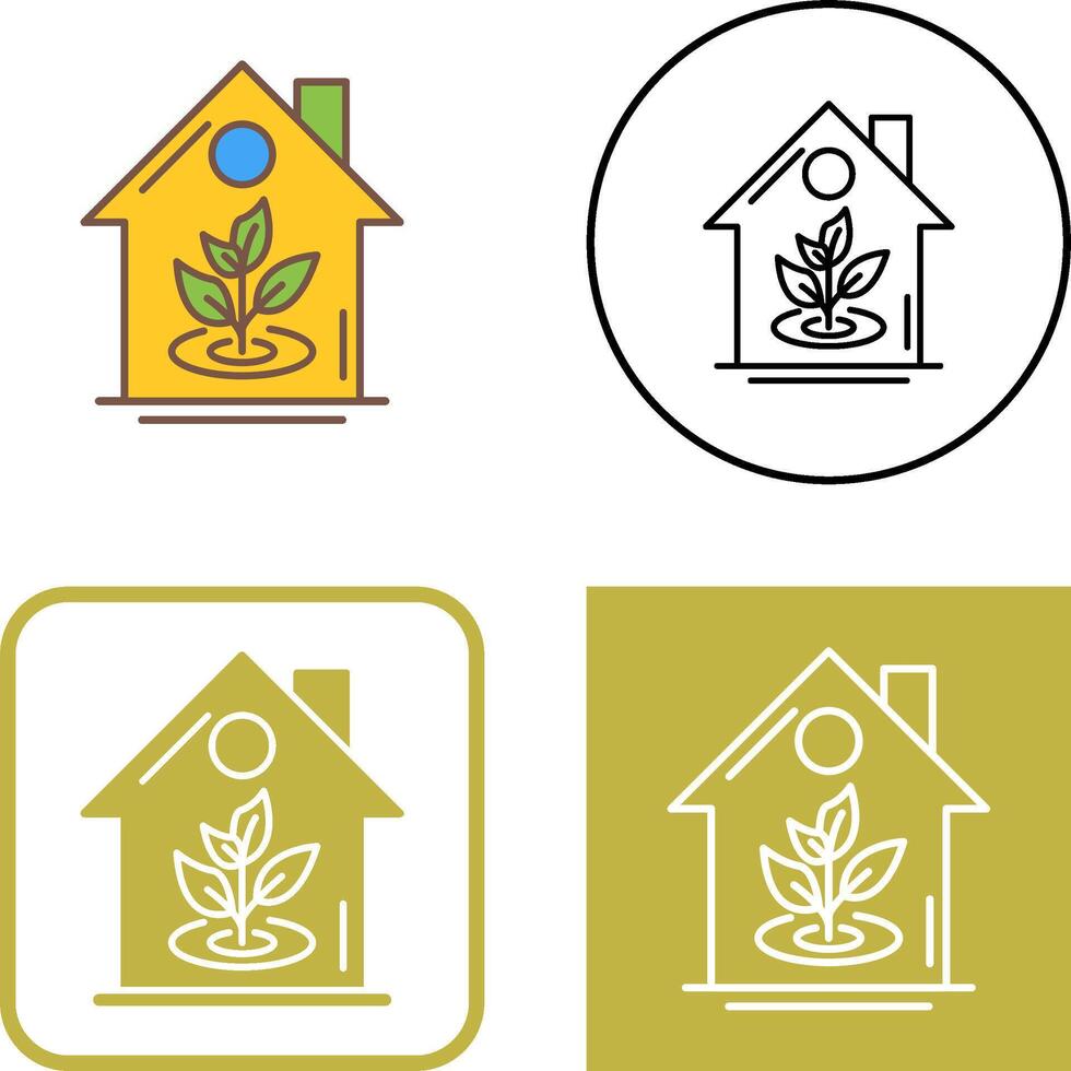Plant Icon Design vector