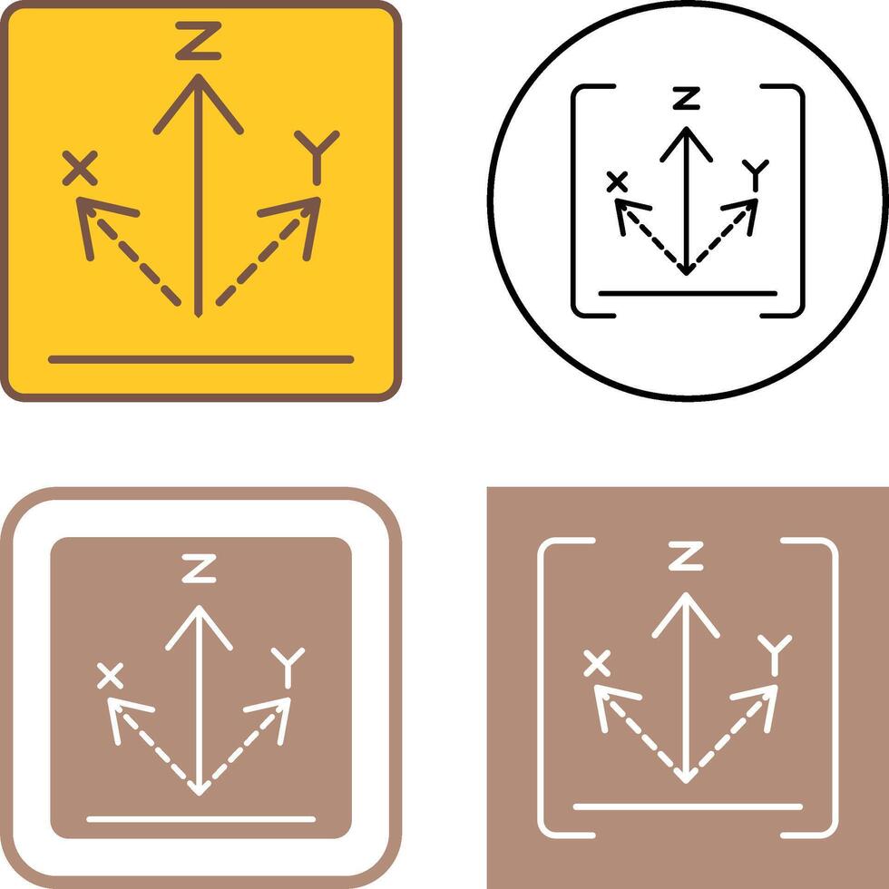 Axis Icon Design vector