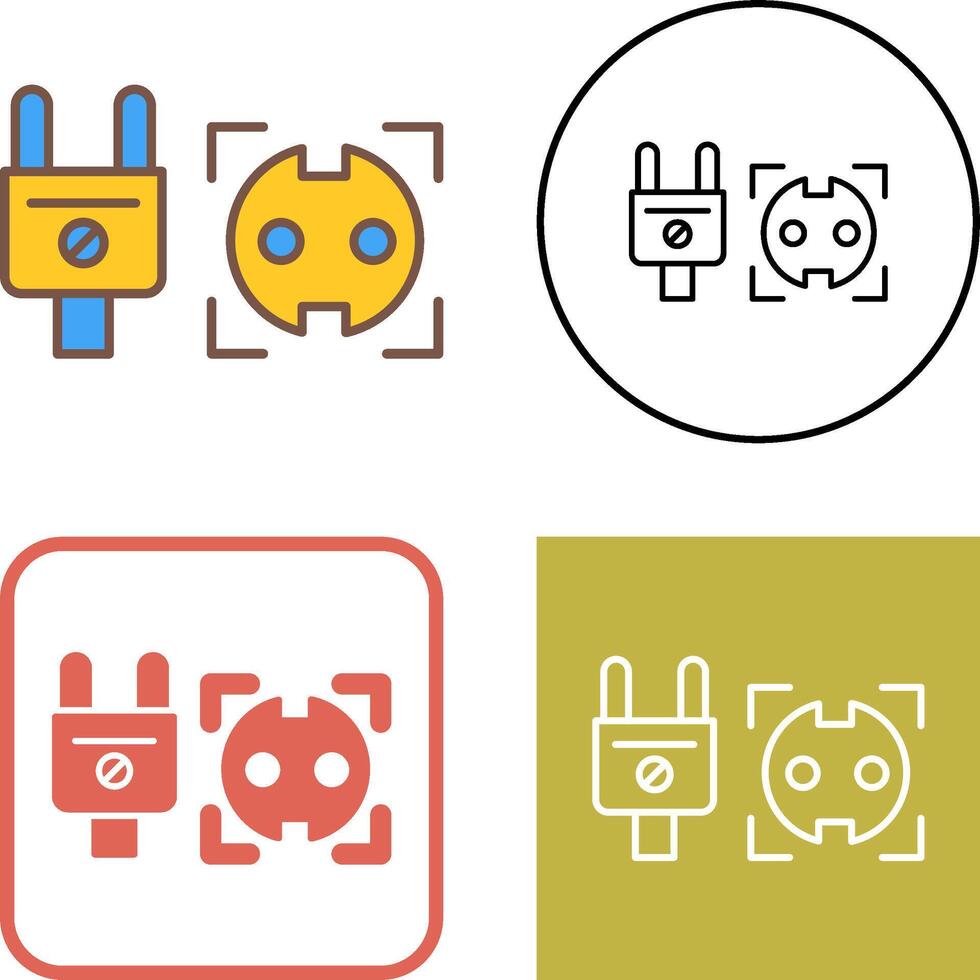 Socket Icon Design vector