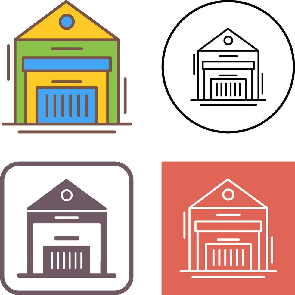 Warehouse Icon Design vector