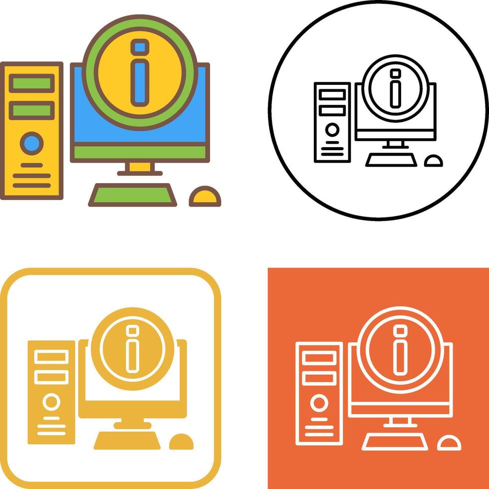 Computer Icon Design vector