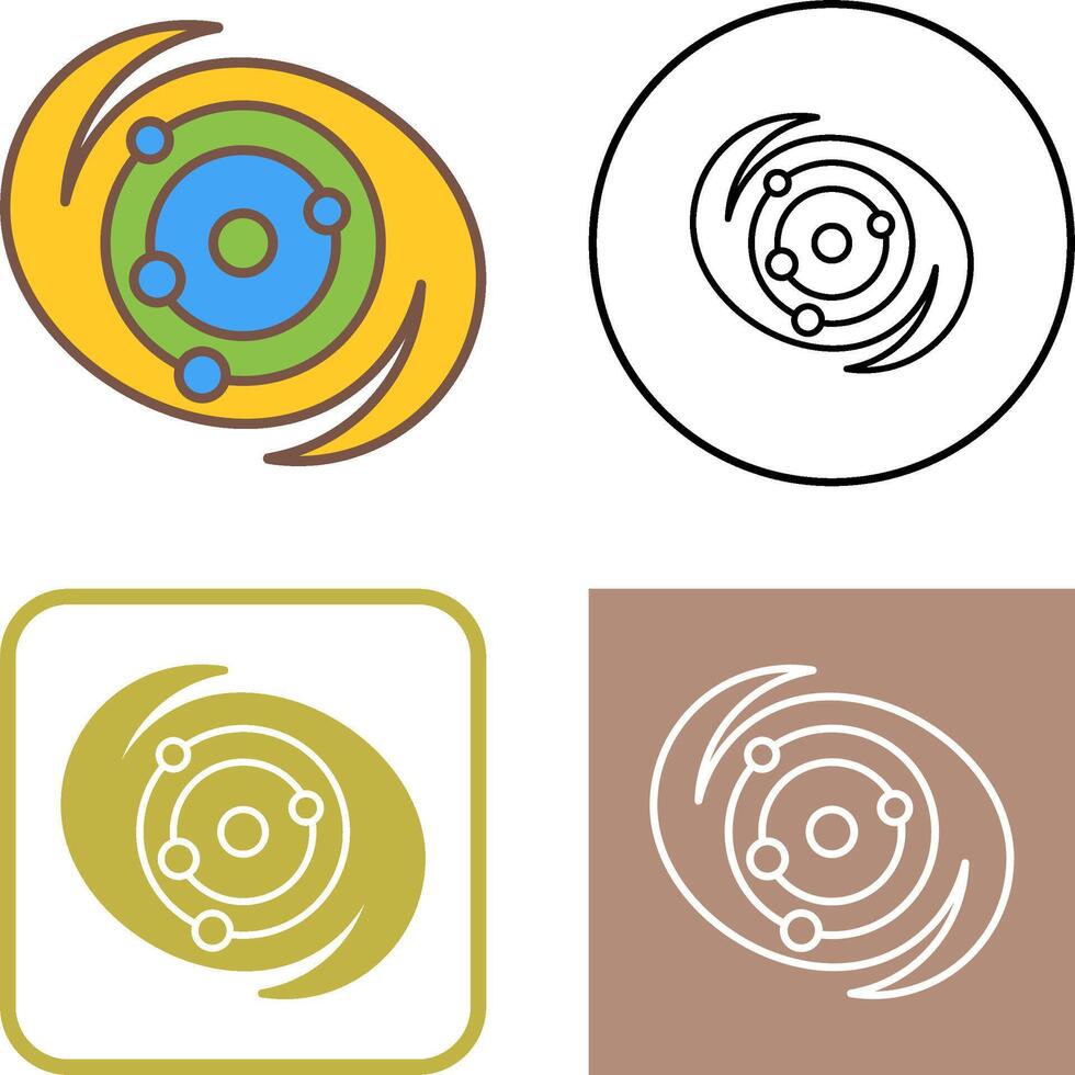 Galaxy Icon Design vector