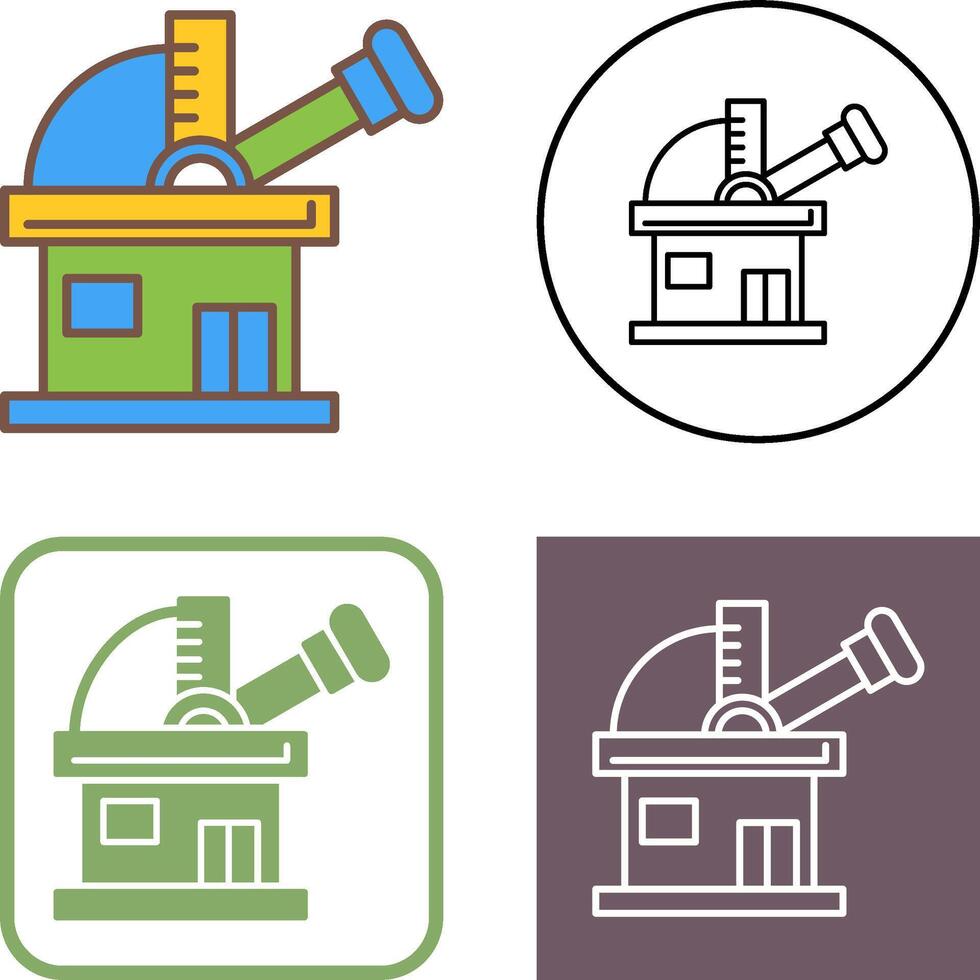 Observatory Icon Design vector