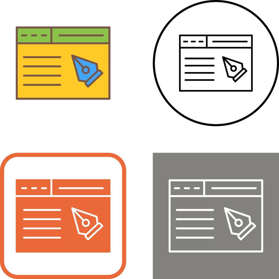 Web Page Icon Design vector