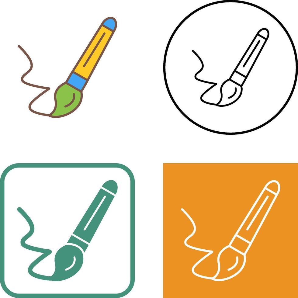 Paint Brush Icon Design vector
