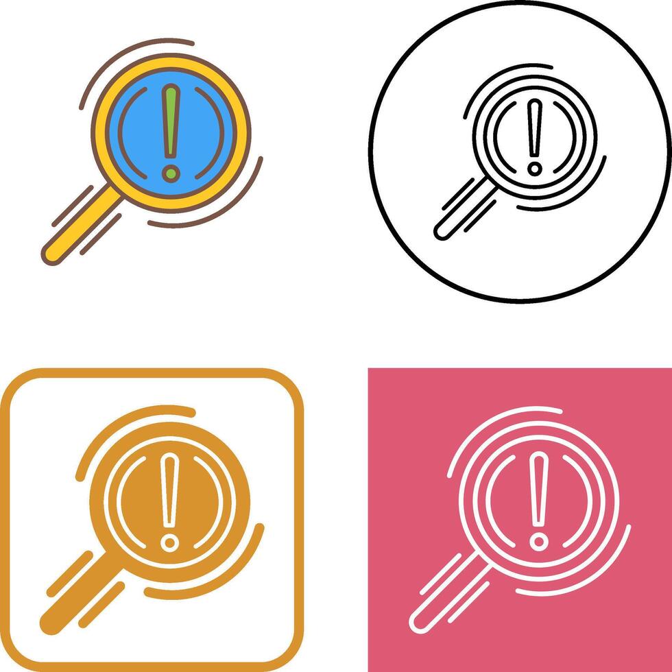 Problem Icon Design vector