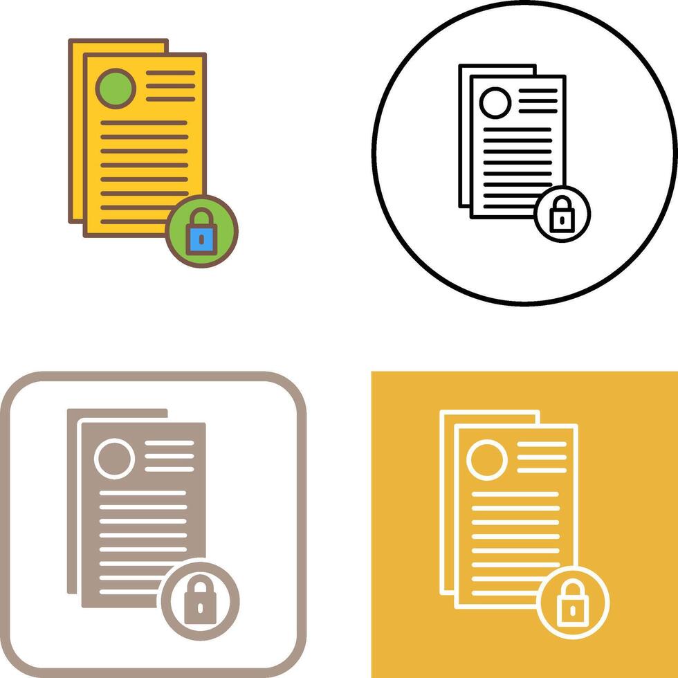 Privacy Icon Design vector