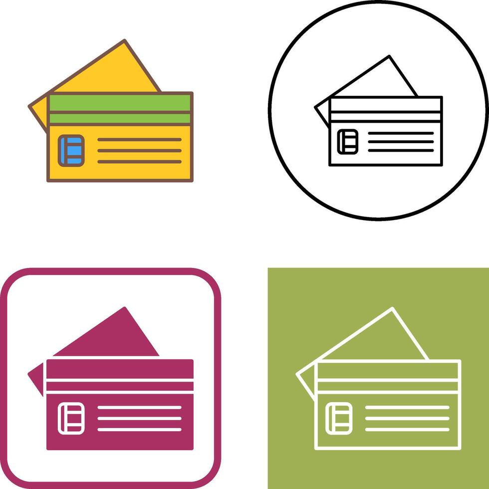 Credit Card Icon Design vector