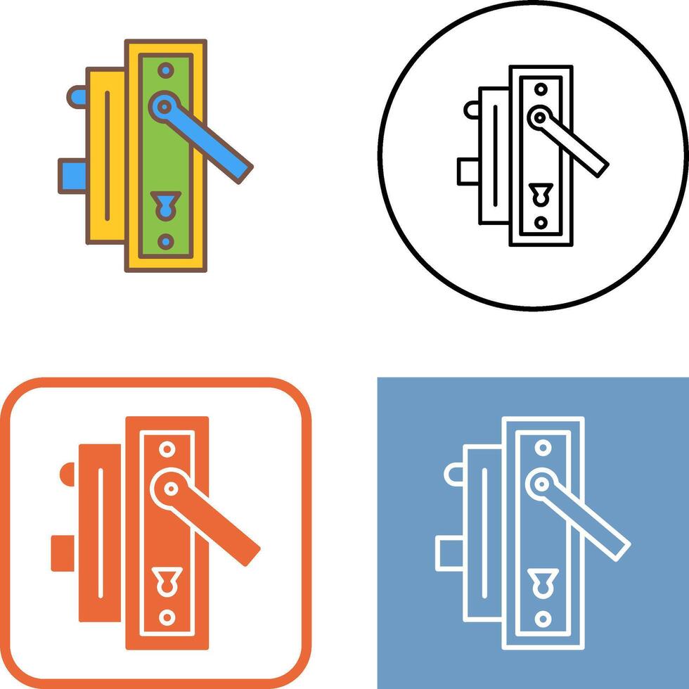 Door Handle Icon Design vector