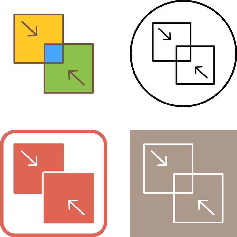 Combine Icon Design vector