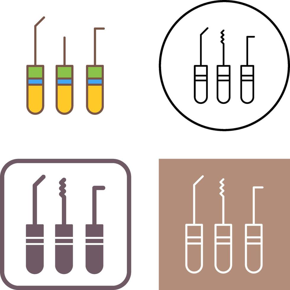 Lockpick Icon Design vector