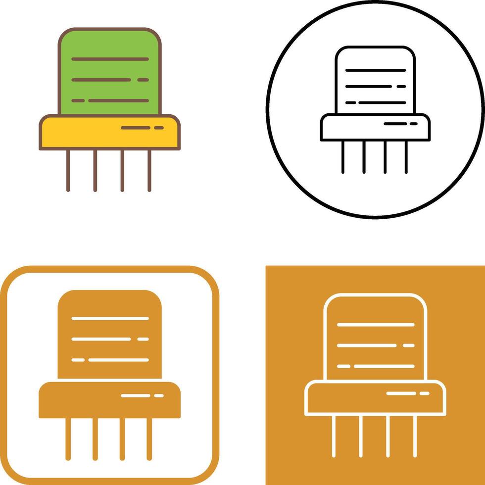 Paper Shredder Icon Design vector