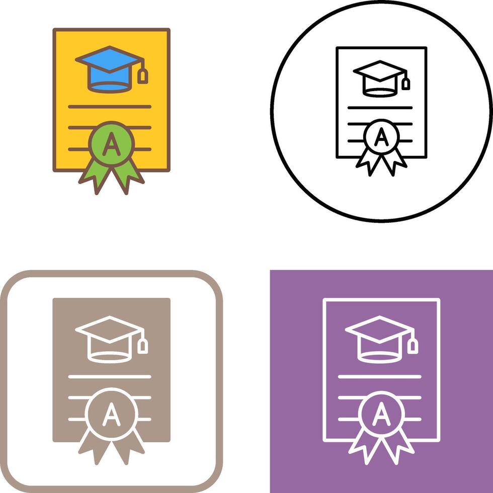 Report Card Icon Design vector