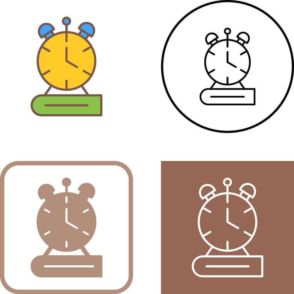 Alarm Clock Icon Design vector